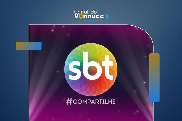 Logo do SBT na arte da coluna diária do Vannucci