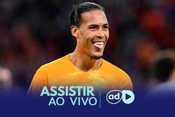 Van Dijk na arte onde assistir ao jogo Polônia x Holanda, pela Eurocopa