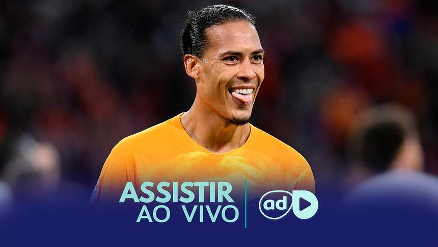 Van Dijk na arte onde assistir ao jogo Polônia x Holanda, pela Eurocopa