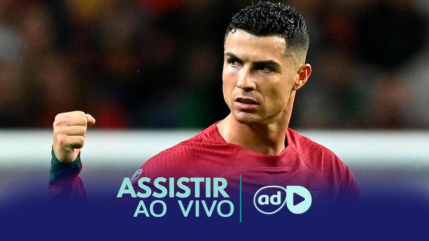 Cristiano Ronaldo na arte onde assistir ao jogo Portugal x República Tcheca, pela Eurocopa