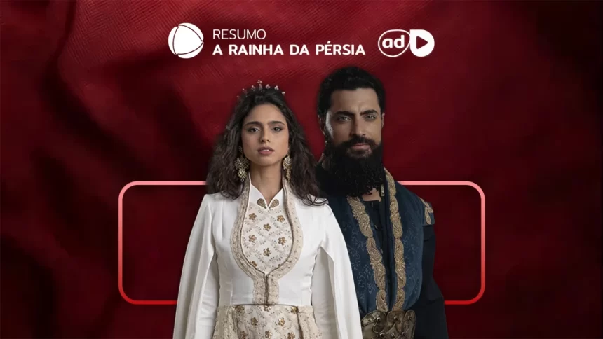 Protagonistas de A Rainha da Pérsia na arte do resumo de A Rainha da Pérsia