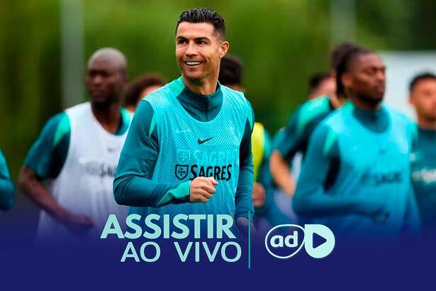 Cristiano Ronaldo na arte onde assistir ao jogo Turquia x Portugal, pela Eurocopa