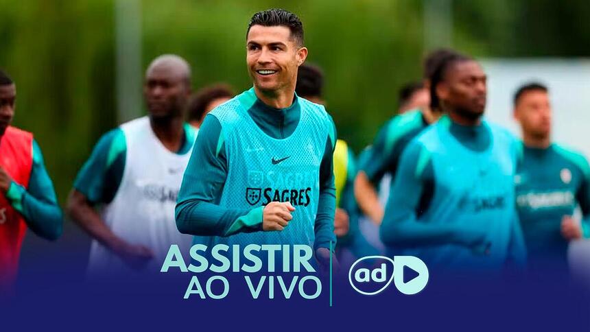 Cristiano Ronaldo na arte onde assistir ao jogo Turquia x Portugal, pela Eurocopa