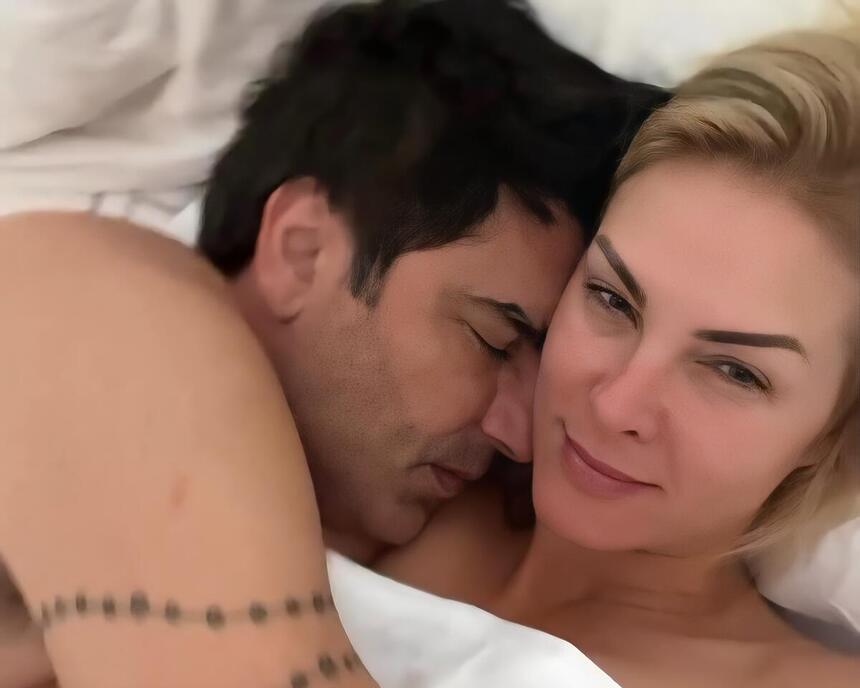 Edu Guedes dorme no ombro de Ana Hickmann