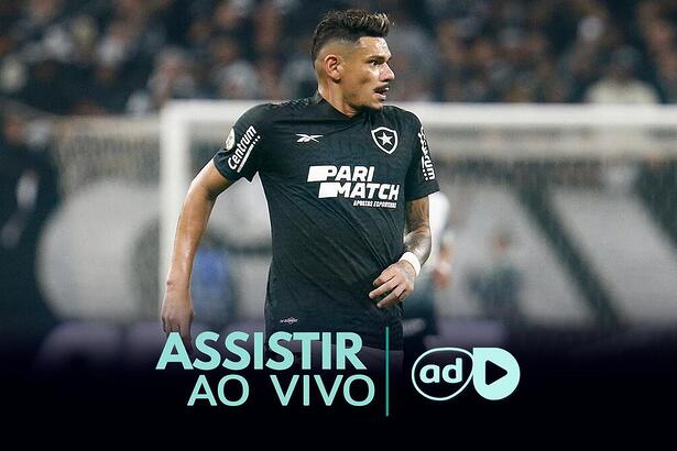 Tiquinho Soares na arte onde assistir ao jogo Botafogo x Fluminense, pelo Brasileirão