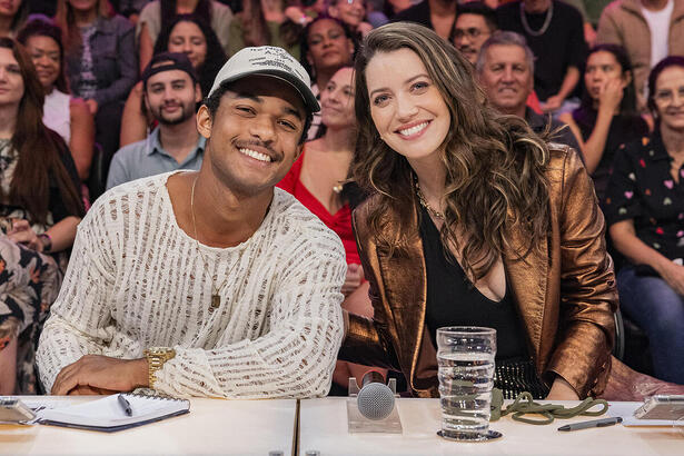 Nathalia Dill e Juan Paiva no júri da ‘Dança dos Famosos’ do Domingão