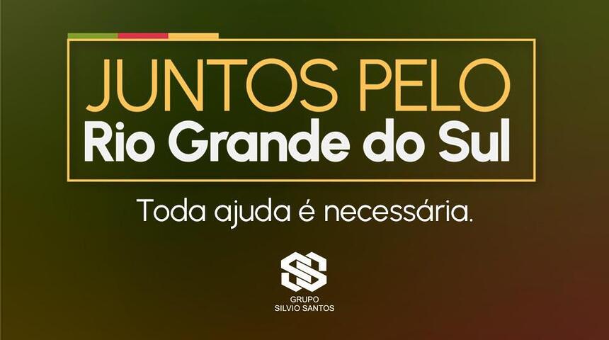 Logo do SBT Juntos pelo Rio Grande do Sul