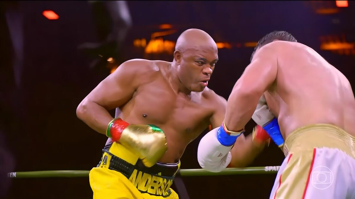 Luta entre Anderson Silva e Chael Sonnen no Spaten Fight Night