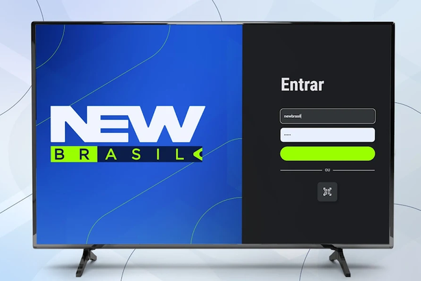 Tela de login do New Brasil Plus