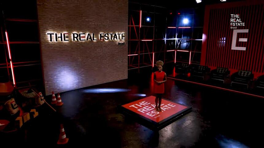 Cenário do reality show Tha Real State Brasil na RedeTV!