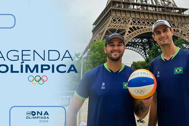 André e George, do Vôlei de Praia, na agenda do dia na Olimpíada