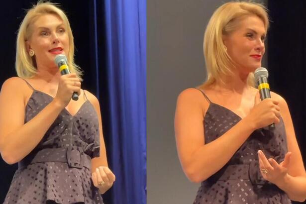 Ana Hickmann em trecho de palestra no Instituto Ressoar