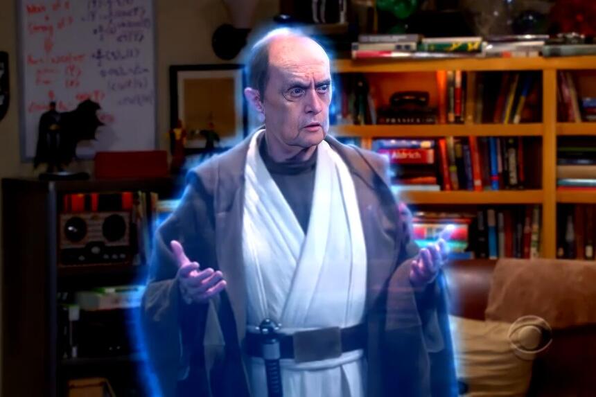 Bob Newhart como Fantasma da força em The Big Bang Theory