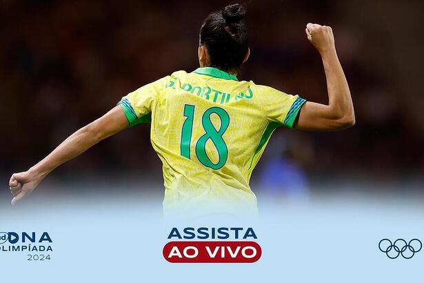 Gabi Portilho na arte onde assistir ao jogo Brasil x Espanha, pelo Futebol Feminino na Olimpíada 2024