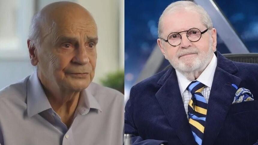 Drauzio Varella e Jô Soares em uma montagem