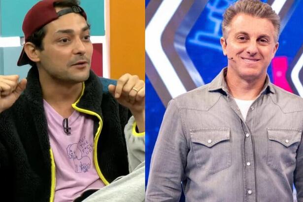 Eduardo Sterblitch e Luciano Huck em uma montagem