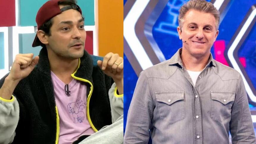 Eduardo Sterblitch e Luciano Huck em uma montagem