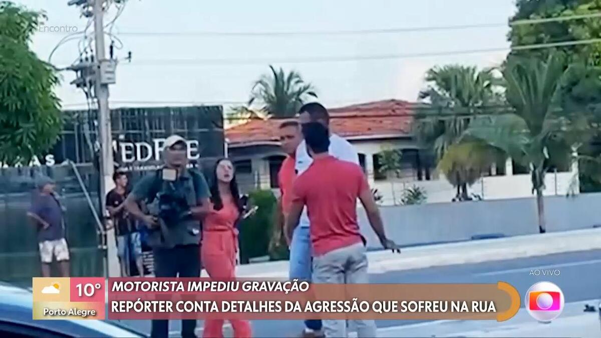 Equipe TV Mirante sendo agredida no Maranhão