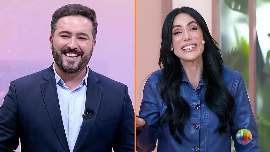 Felipe Malta divide tela com Michelle Barros no Primeiro Impacto