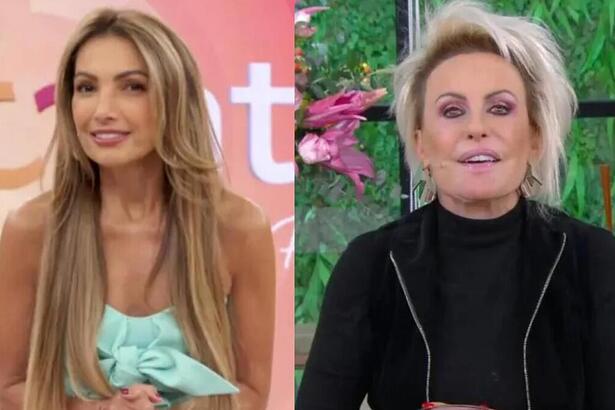 Patrícia Poeta e Ana Maria Braga em uma montagem