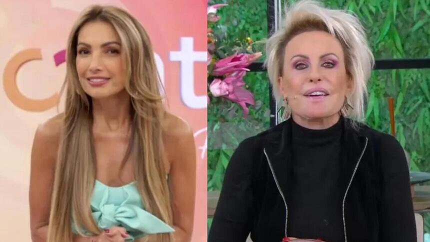 Patrícia Poeta e Ana Maria Braga em uma montagem