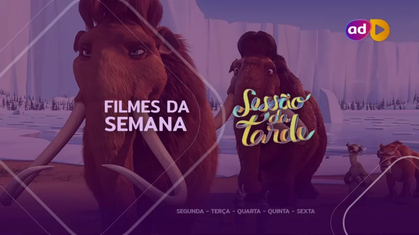 Era do Gelo na arte dos filmes da semana na Sessão da Tarde