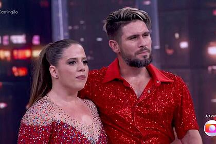 Tati Machado e Diego Maia na Dança dos Famosos