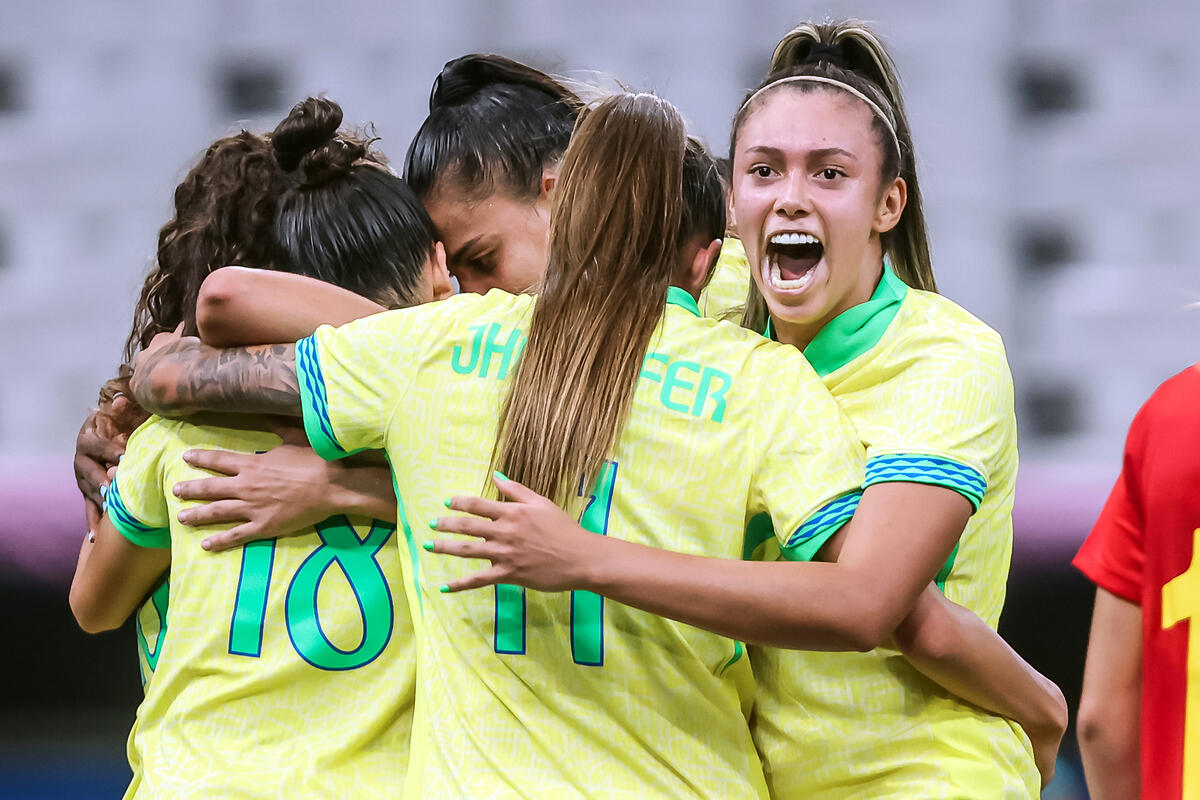 Futebol feminino - Partida semifinal entre Brasil e Espanha