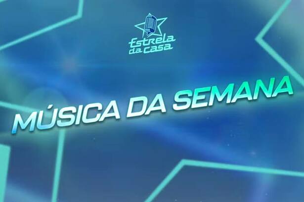 Logo da dinâmica 'Música da Semana' no Estrela da Casa