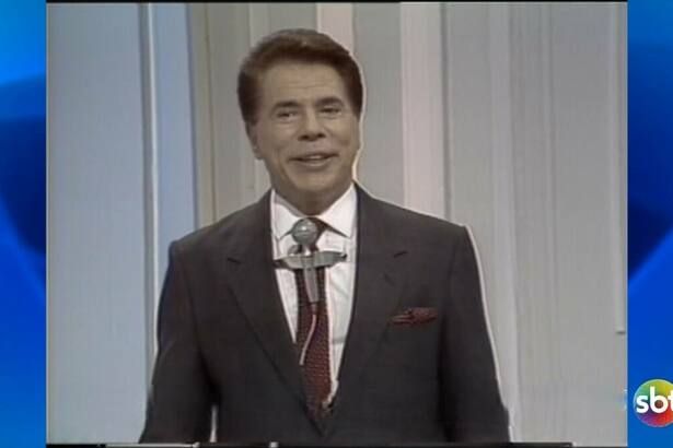 Silvio Santos em ação em um programa antigo