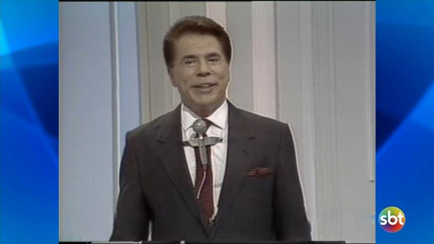 Silvio Santos em ação em um programa antigo