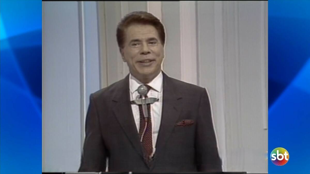 Silvio Santos em ação em um programa antigo