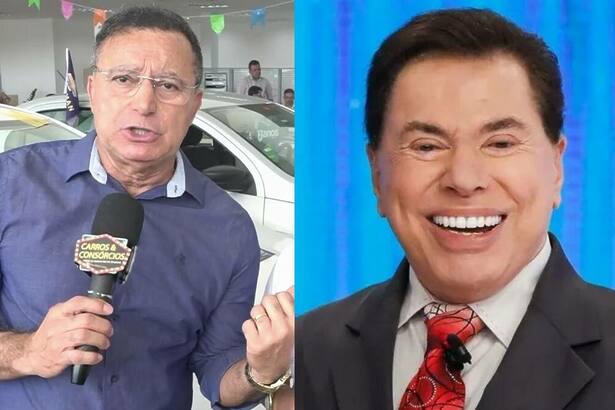 Locatário da TV Jangadeiro em montagem com Silvio Santos