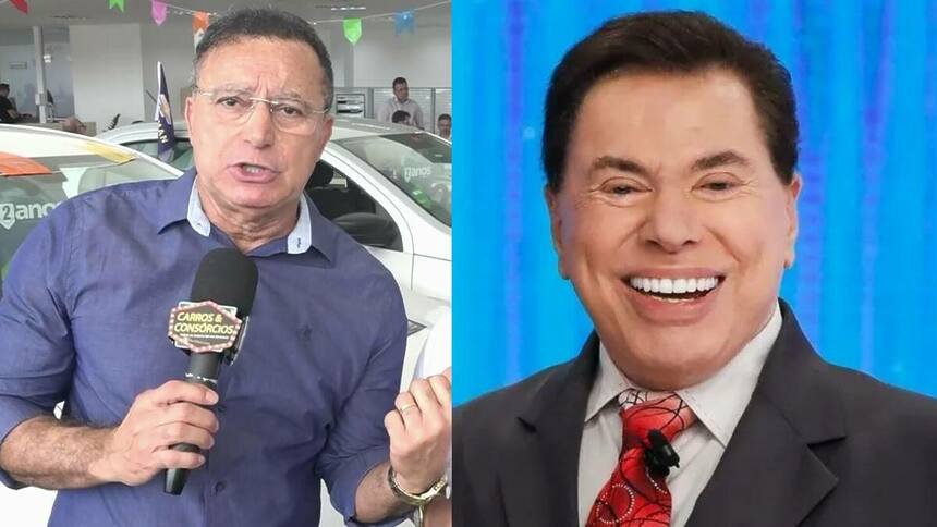 Locatário da TV Jangadeiro em montagem com Silvio Santos