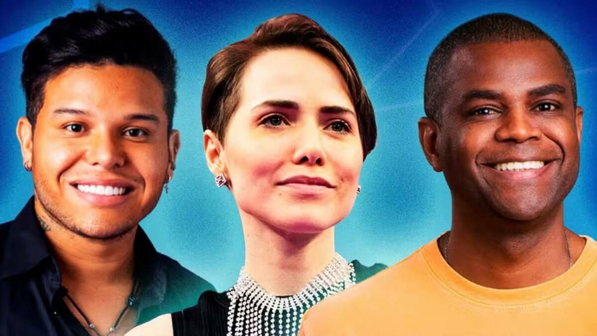 Tierry, Leticia Colin e Pretinho da Serrinha em arte no Estrela da Casa