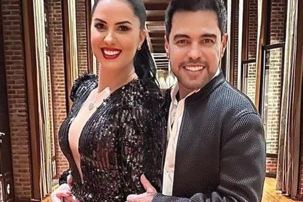 Zezé di Camargo e Graciele Lacerda em foto posada juntos