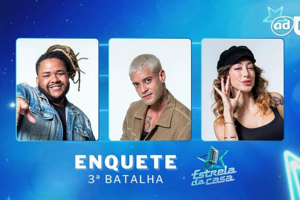 Califfa, Nick Cruz e Nicole Louise na arte da enquete da terceira Batalha do Estrela da Casa