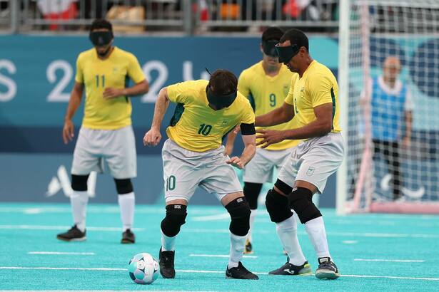 Ricardinho - Brasil X China - Jogos Paralímpicos Paris 2024 - Futebol de Cegos na Arena Torre Eiffel, em Paris