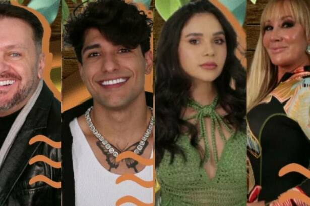 Albert, Caue, Giselly e Vivi na arte de A Fazenda 16