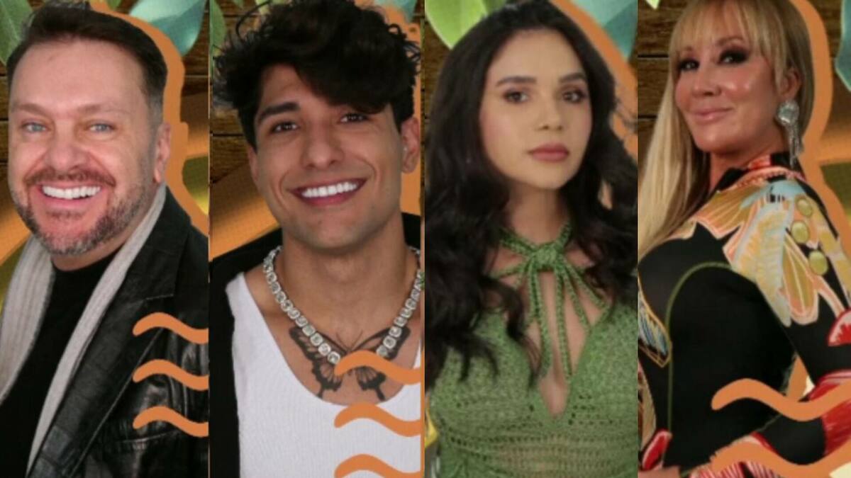 Albert, Caue, Giselly e Vivi na arte de A Fazenda 16