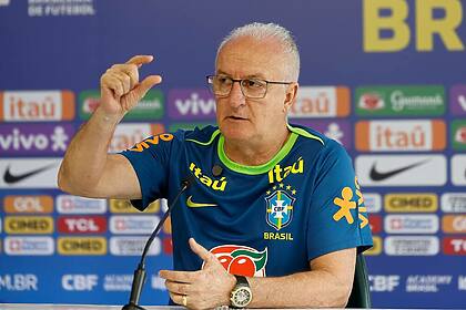 Técnico Dorival Jr em trecho da coletiva da Seleção Brasileira