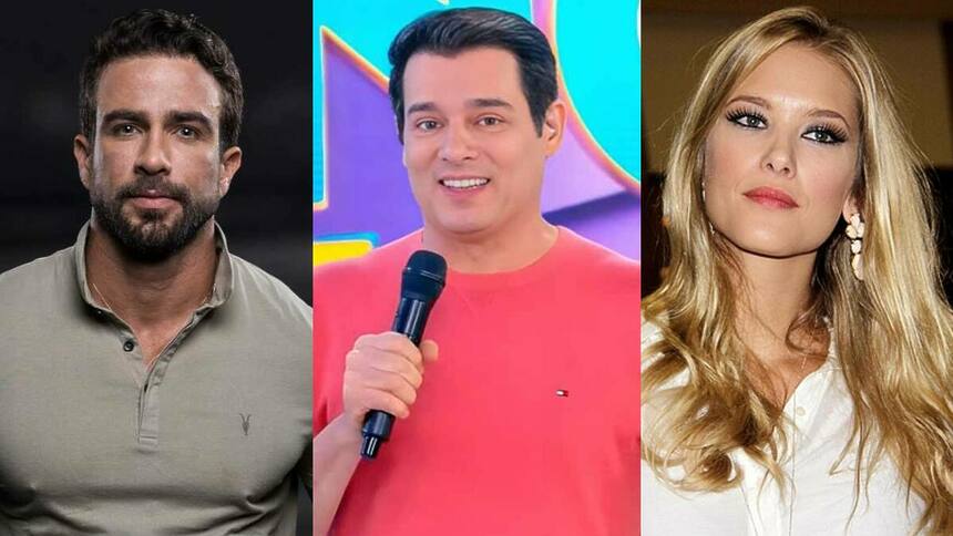 Erasmo Viana e Gianne Albertoni, juntamente com Portiolli, em uma montagem