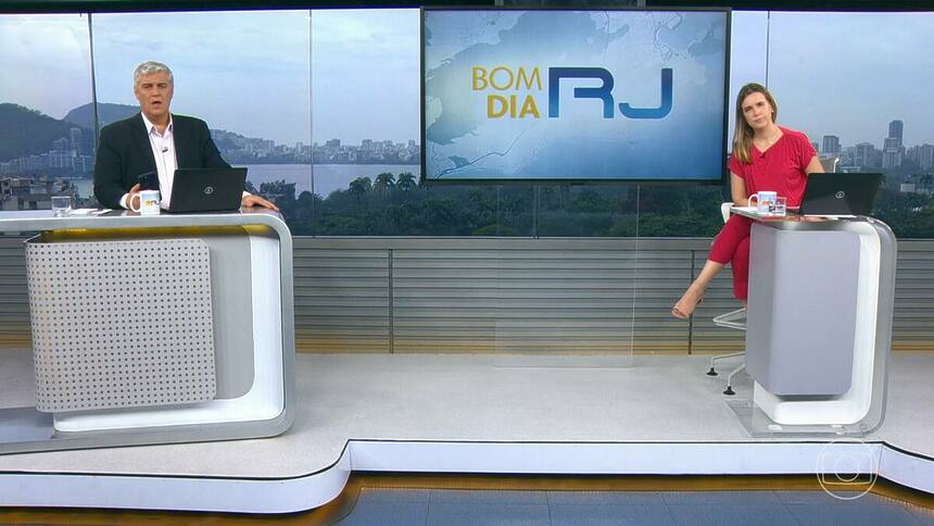 Flavio Fachel e Silvana Ramiro em trecho do Bom Dia RJ