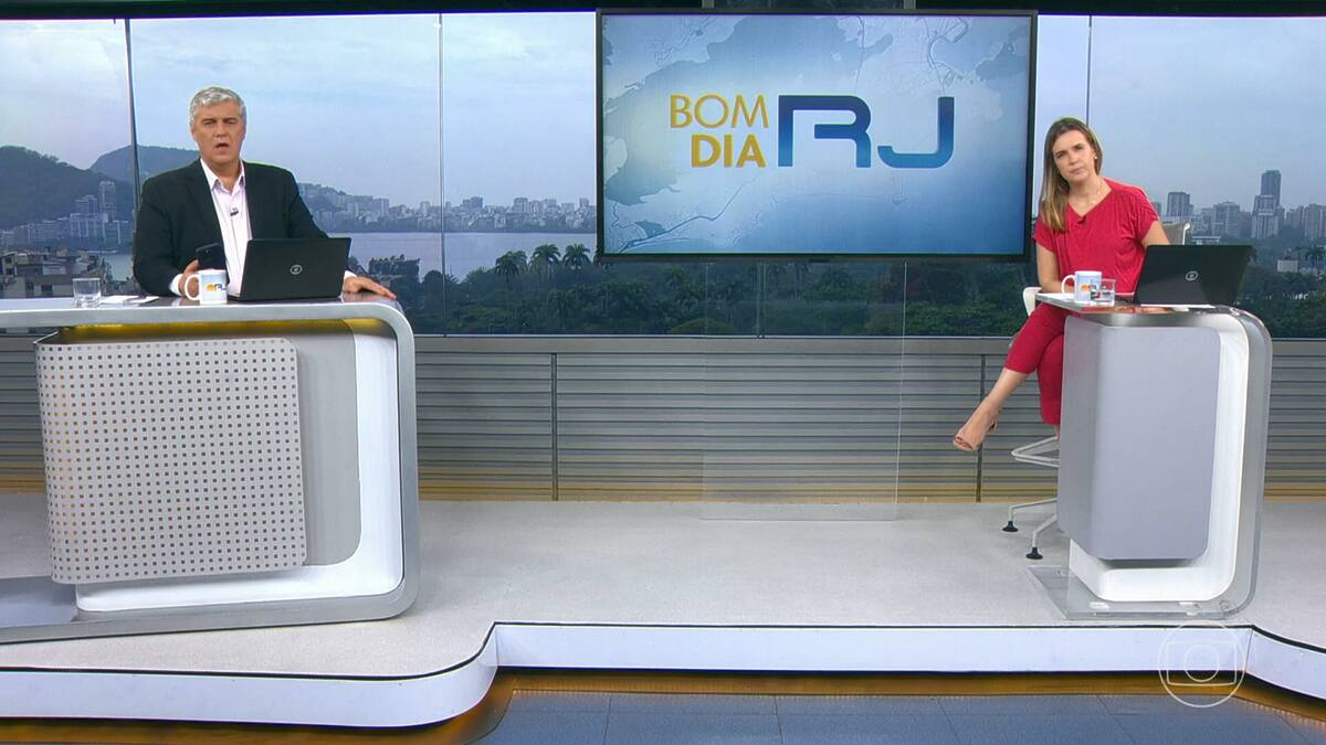 Flavio Fachel e Silvana Ramiro em trecho do Bom Dia RJ