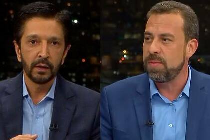 Ricardo Nunes e Guilherme Boulos em uma montagem