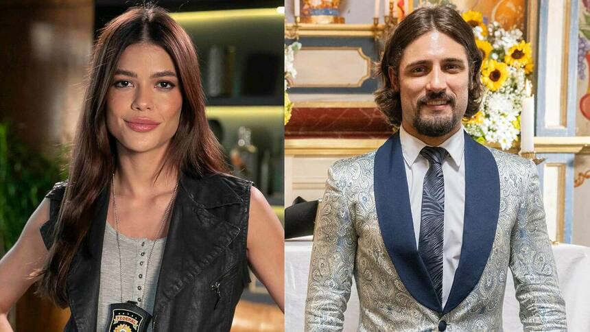 Vitória Strada e Daniel Rocha em uma montagem