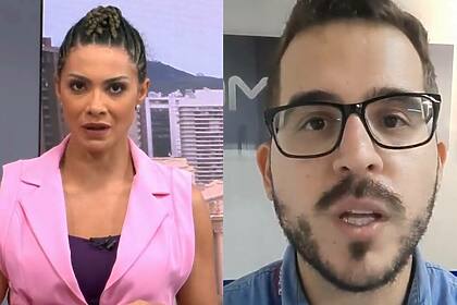 Aline Aguiar e Lucas Franco em uma montagem