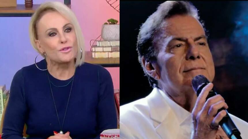 Ana Maria Braga e Agnaldo Rayol em uma montagem no Mais Você