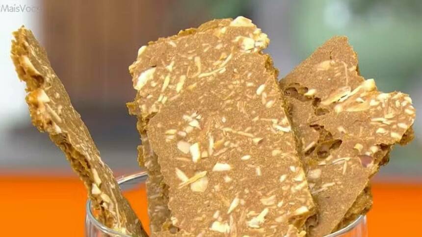 Biscoito doce de polvilho, em trecho de receita do Mais Você