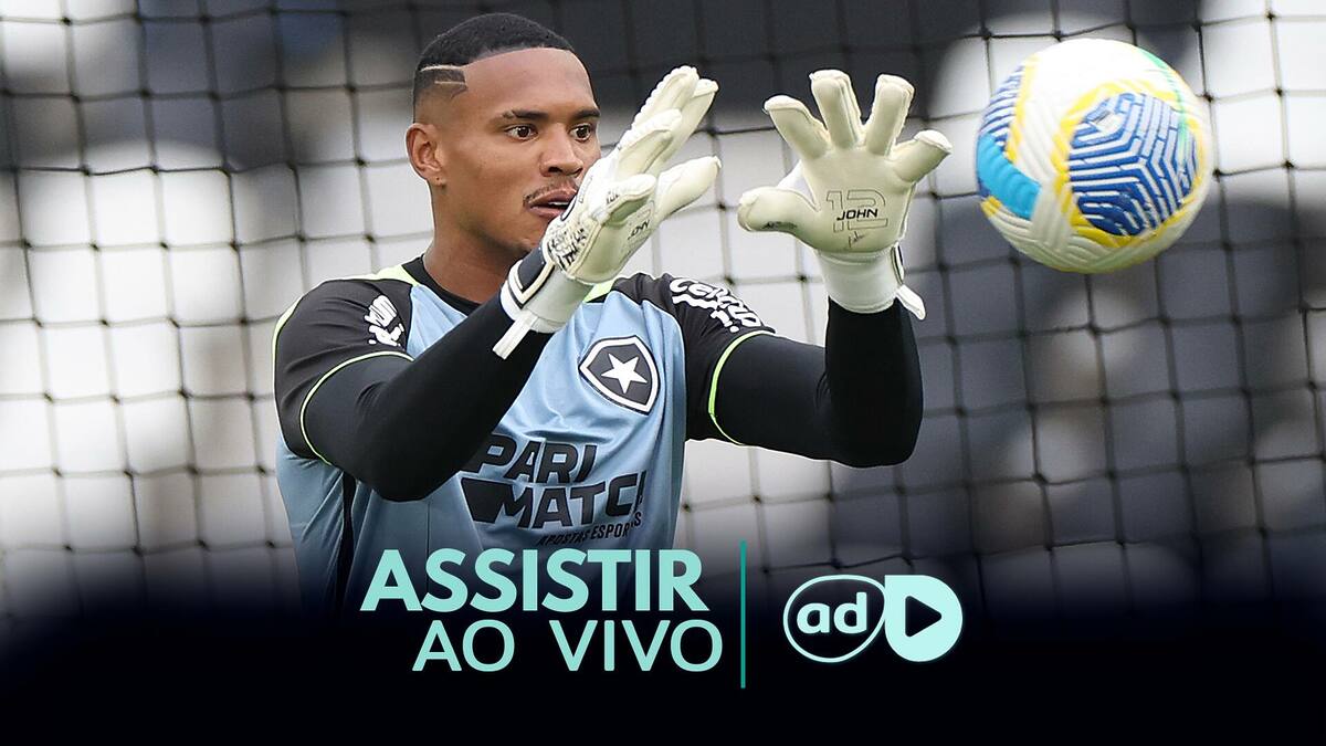 Goleiro John na arte onde assistir ao jogo Botafogo x Vitória pelo Brasileirão